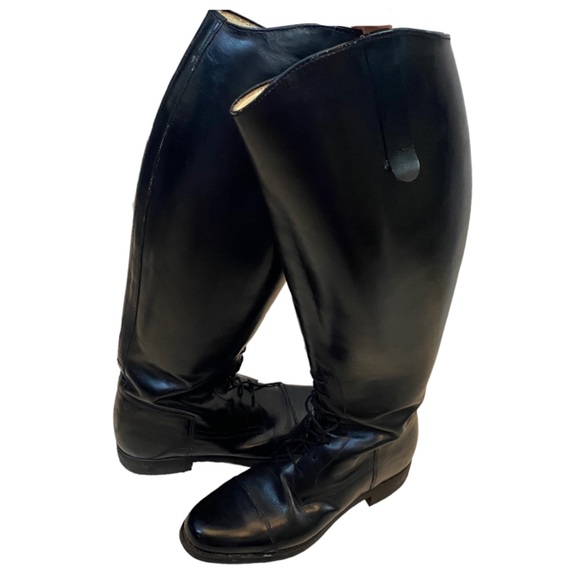 Boxer Riding Boots Dressage Equestrian Tall Black Leather Europe Brand U… - Picture 3 of 16